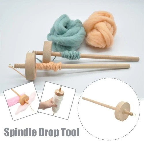 Wooden top whorl drop spindle - wooden,