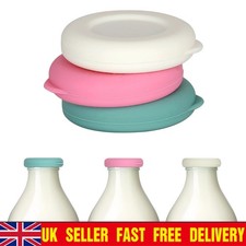 Milk Bottle Tops [One Pint, NOT 1L] Reusable Silicone Mixed without Bottle,...