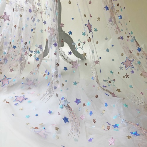 Colourful star lace - star,