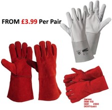 Welding Gloves White Leather