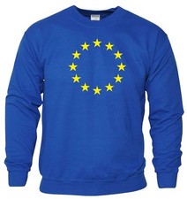 European Union Sweatshirt EU Flag Brexit Euro Stars Remain Birthday Gift Men Top