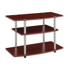 31.5 Inch Cherry TV Stand Open