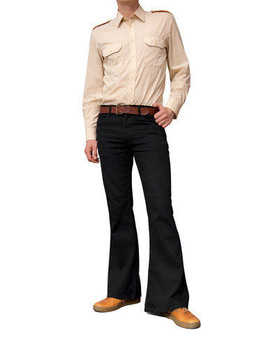 Men retro bell bottoms - bell, |