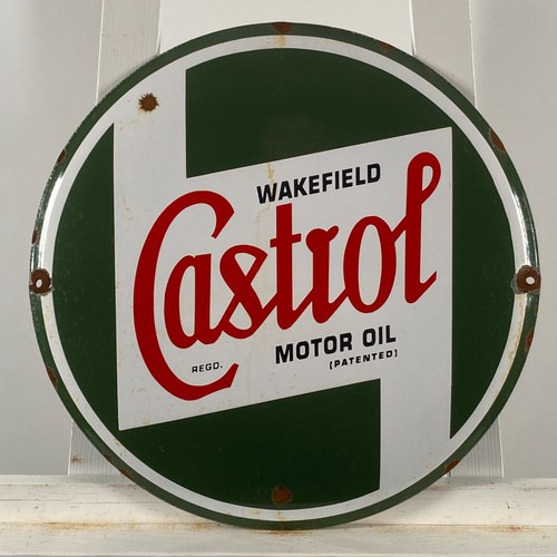 Castrol enamel sign ø - -,