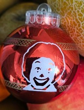 McDonald's Christmas Bauble, Ronald McDonald , "Merry Christmas 1989" Used