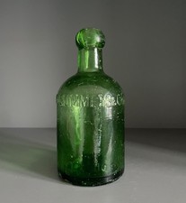 Green glass dumpy - , seltzer