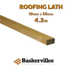 Contemporary Fencing Timber -Roofing Lath 38mm x 19mm x 4.2m (14ft)-£2.75 Batten