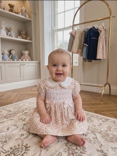 Girls floral double bow - floral,