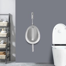 Urinals Oval Silver Stainless