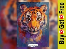 Majestic Tiger Portrait 5"x7