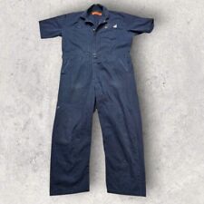 Vtg Cintas S/S navy blue workwear Mechanic coverall Overalls 50 RG