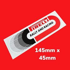PIRELLI Rally And Racing Car Rally Monti Carlo  Classic Vinyl Sticker Sports RS