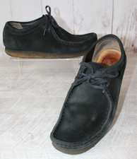 Clarks Originals Wallabee Shoe Black Suede 10 G UK