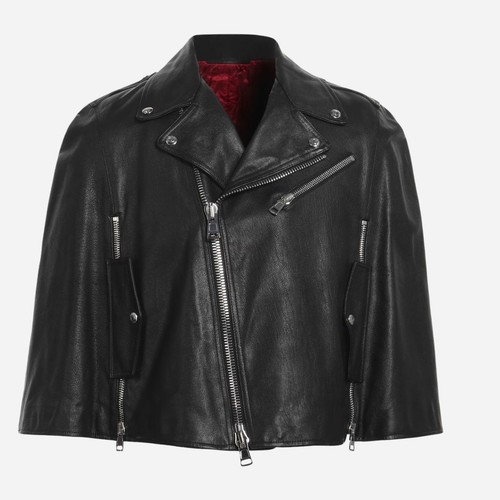 Women lambskin leather cape - women,