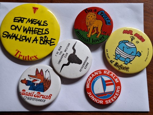 1980s badges advertising - 1980s, mixed