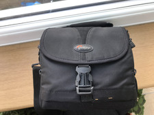 Black Lowepro camera bag