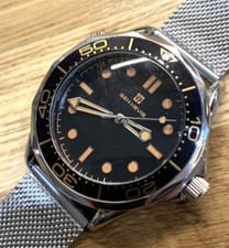 007 James Bond No Time To Die homage quartz watch, Milanese mesh strap,