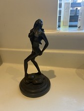 Bronze Nude Sculpture signed