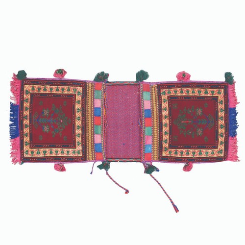 Authentic tribal saddle - saddle, bag