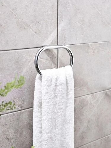 Next chrome oslo towel rail - chrome,