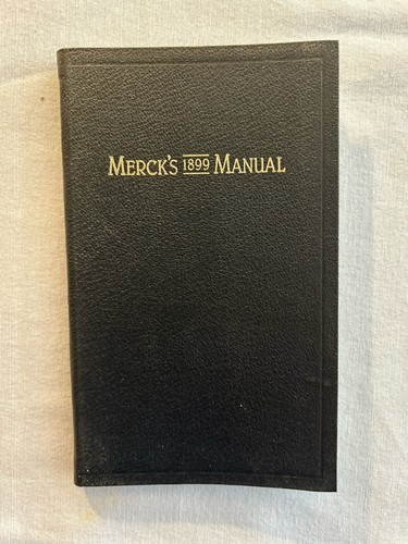 Merck 1899 manual - 1899,