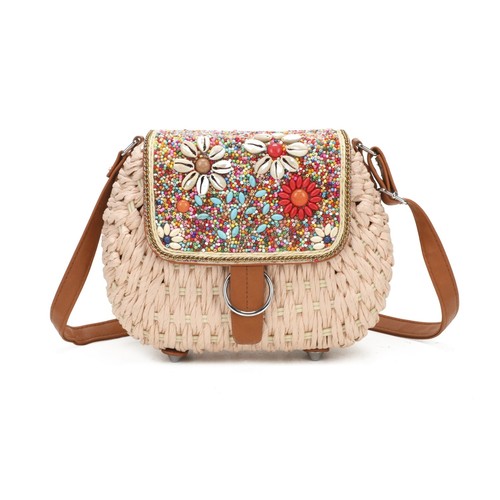 Ladies straw crossbody - ladies,