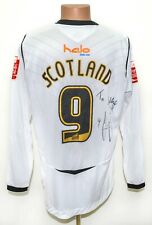 MATCH WORN ISSUE SIGNED SWANSEA 2008 FOOTBALL SHIRT #9 SCOTLAND XL