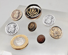 7 Vintage Metal & Horn Buttons