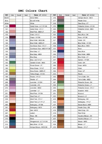 Dmc thread skein tracker - skein, 150