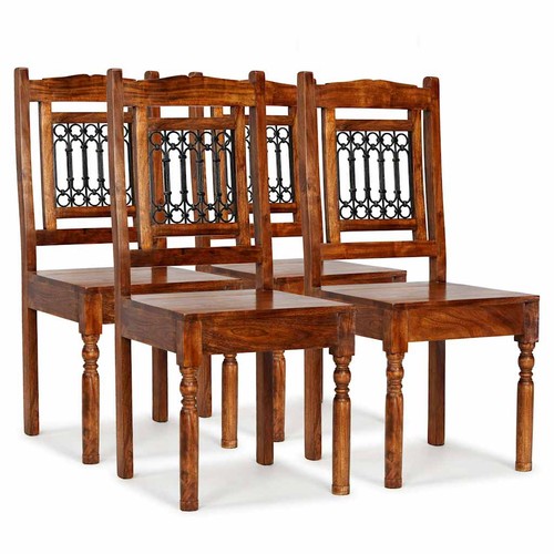 Dining chairs pcs solid - dining, wood