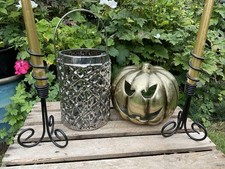 Gothic Halloween Candle Holders X 4 Items