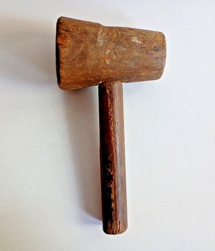 Vintage wooden mallet - vintage,