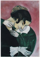 Lovers in Pink Marc Chagall