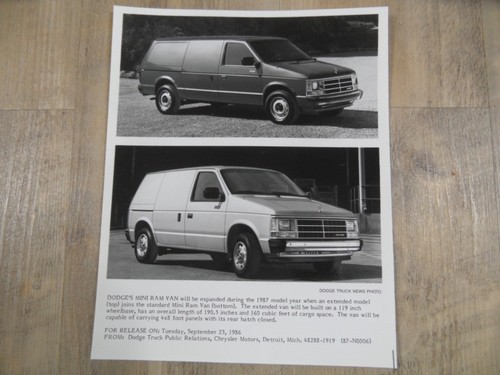1987 dodge mini ram - ram, van