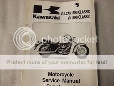 KAWASAKI VULCAN 1500  VN1500 MOTORCYCLE SERVICE SUPPLEMENT 99924-1229-51 8