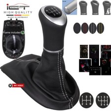Shift gear knob gaiter leather