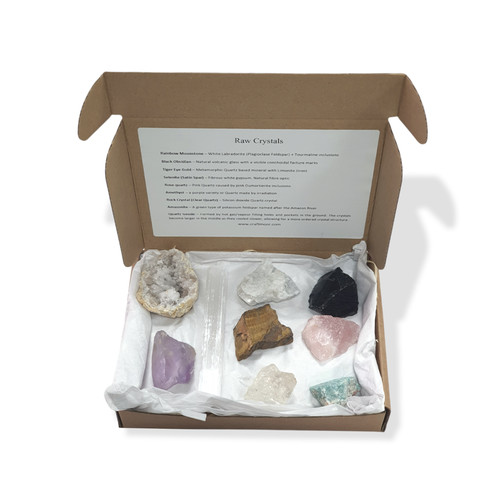Natural raw crystal gift - natural, set