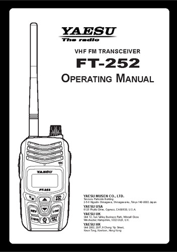 Yaesu 252 transceiver - yaesu,