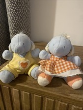 Humphrey's Corner Humphrey & Lottie Elephant Pair Soft Plush Toys 14.5cm (a17)