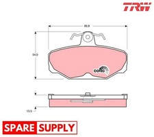 Brake pad set - brake, disc