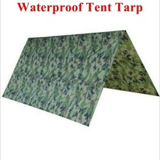 Waterproof Tent Tarp Rain Sun Shade Hammock Shelter Camping Picnic Pad Mat BS