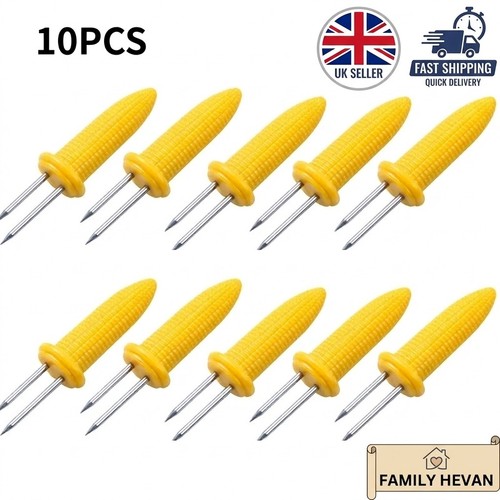 10pcs corn holders stainless - 10pcs,