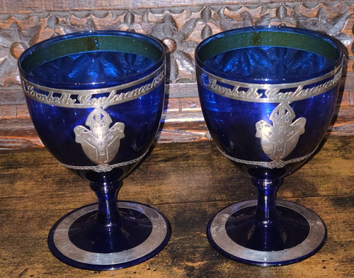 Laugharne glass blue - x,