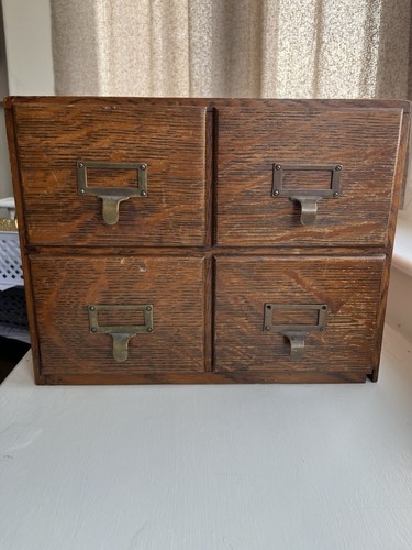 Oak library card catalogue - oak,