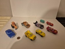 Disney Cars Plastic Bundle Lot, Taco, Cruz, Boost,Tractor,Mater,Demolition Derby