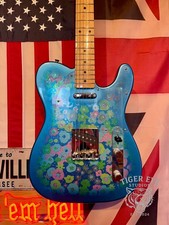 Fender Japan Telecaster 2014 Exclusive Blue Flower Maple Fretboard MIJ Paisley