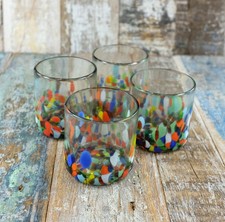 Mexican Recycled Glasses x 4