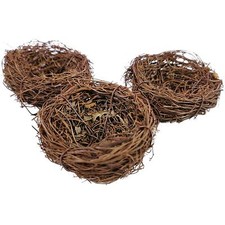 3 Artificial Easter Nests Crafts Birds  Mini Nests Bonnet Diameter Decorations