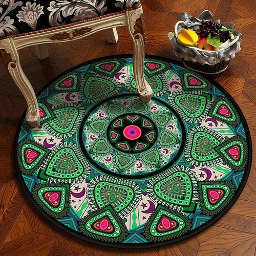 Round carpet area rug small - area,