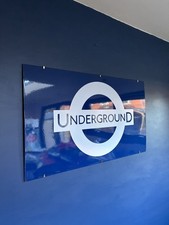 Vintage London Underground Enamel Sign Piccadilly 